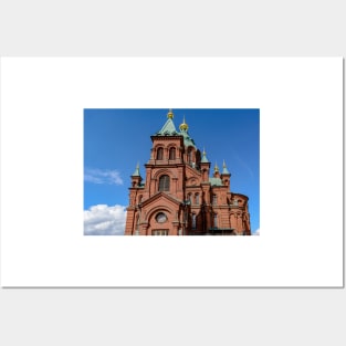 Red brick Uspenski Cathedral Posters and Art